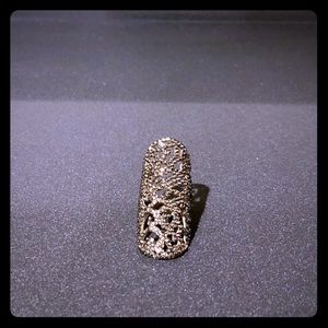 Roni Blanshay Swarovski crystal ring